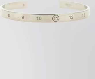 Maison Margiela silver numeric bangle bracelet