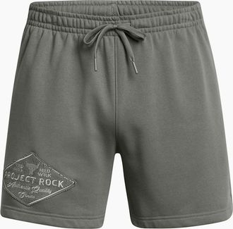 Under Armour Mens Project Rock Heavyweight Bermuda Shorts - Green - Size: 29/28/32