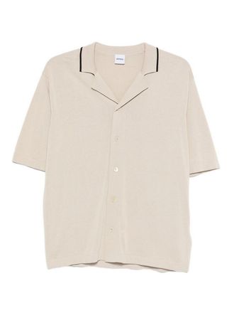 Aspesi Button-Up Shirt In Beige Cotton