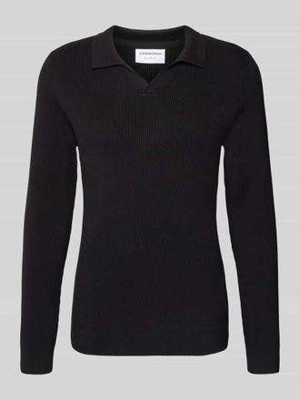 Lindbergh Lindbergh Relaxed Fit Pullover mit Strukturmuster in Black, Größe XXL
