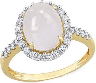 Rina Limor 14K 3.02 Ct. Tw. Diamond & Moonstone Ring