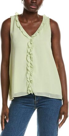 Vince Camuto V-Neck Ruffle Top