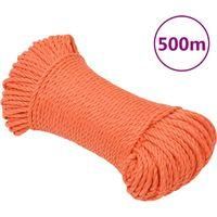 OEM Cuerda De Trabajo Naranja, 3 Mm, 500 M, Polipropileno - Crezuo