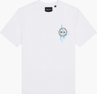 Marshall Artist Mens Marshall Artist Glitch Theory T-Shirt White - Size: 40