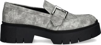 HUGO BOSS Mocassini con plateau - Grigio