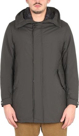 Moorer High Neck Hooded Jacket