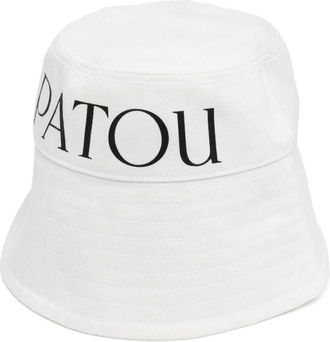 Patou Witte Bucket Hat - Dames - Hoeden - Wit - S - Accessoires