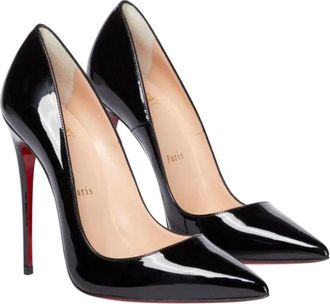 Christian Louboutin Black Patent So Kate 120 Heeled Pumps Size 38