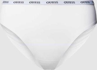 Guess Slip mit elastischem Logo-Bund Modell DARCEY BRIEF in Weiss, Größe S