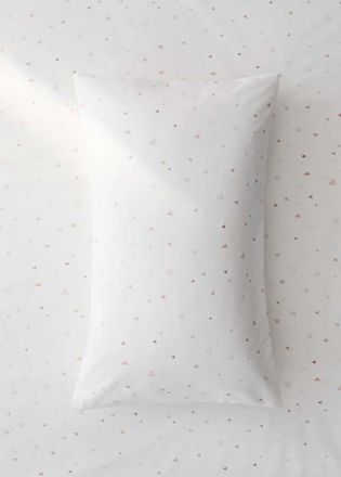 Mango Federa cotone cuori culla 30x50 cm nude - Home - 30x50cm - MANGO HOME