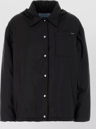Prada recycled polyamide quilted parka coat