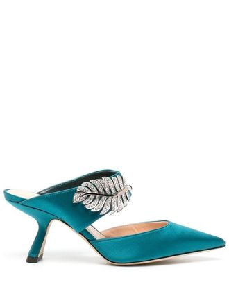 Nicholas Kirkwood Mules Monstera 70mm - Blu