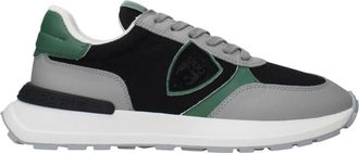 Philippe Model Sneakers, male, Multicolor, 7 UK, Black Fabric Trainers with Logo Detail