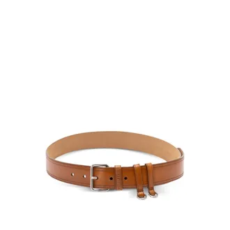 Miu Miu Logo-embossed Leather Belt