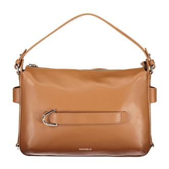 Coccinelle Gretel Ribbon Bag - Dames - Schoudertassen - Bruin - ONE Size - Katoen - Tassen