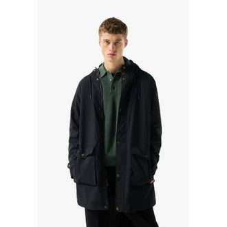 Hunter Lightweight Waterproof Mens Black Rain Parkas polyamide - Size X-Large