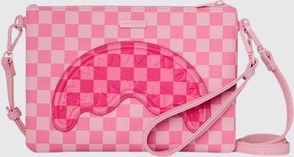 Sprayground Clutch in cotone spalmato saffiano a scacchi