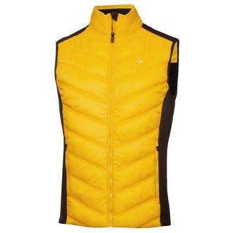 Calvin Klein Mens Frontera Hybrid Golf Gilet - Mustard - S