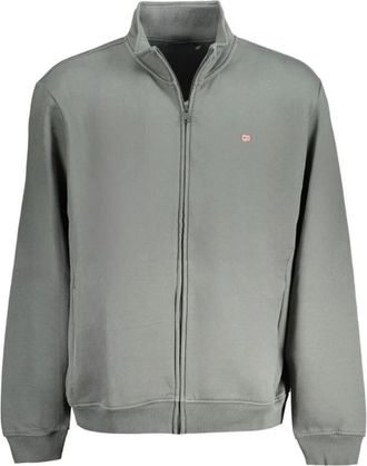 Napapijri Decatur Full Zip Sweatshirt - Heren - Vesten met rits - Groen - M - Katoen - Hoodies & sweatvesten