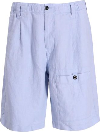 C.P. Company Cargo corti con pieghe - Blu