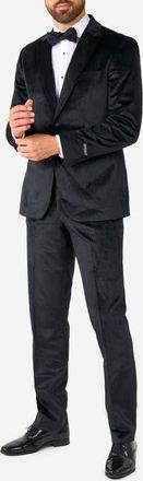 OppoSuits Midnight Black Velvet Tuxedo & Bow Tie Set at Nordstrom, Size 40 Regular