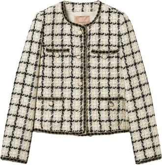 Twinset Jassen, Dames, Veelkleurig, L, Tweed, Tweed Jas