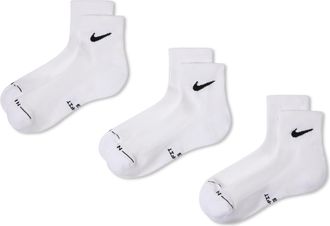 Nike Unisex Everyday Elevated Ankle Socks (3 Pairs) in Multicolor | HQ8030-901