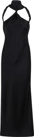 The Attico Gowns, female, Black, S, Satin Long Dress