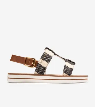 Cole Haan Womens Pinch Long-Weekender Sandals - Black Size 10.5