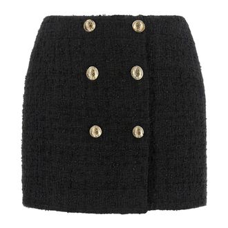 Balmain Mujer, Faldas, Negro, Talla: S