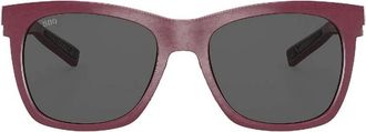 Costa CALDERA Grey Polarized Glass Square Ladies Sunglasses 6S9028 902806 55