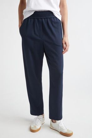 Eleventy Elastic Waist Knit Pants in 11 Blue at Nordstrom, Size 14 Us