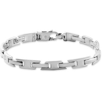 Pompeii3 Mens Link 14k Gold (28gram) or Platinum (46gram) 6.5mm Bracelet 8.5