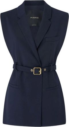 Pinko Nuraqus Vest - Jackets - Mujer - Azul - M