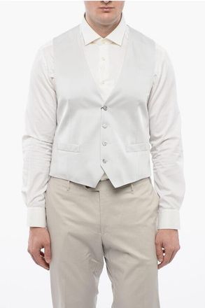 Corneliani CC COLLECTION Wool Blend CERIM.REWARD Waistcoat with Back Ad size 54