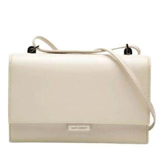 Saint Laurent Pre-owned Handbags, female, White, Size: ONE SIZE Pre-owned Vintage Crossbody Bag