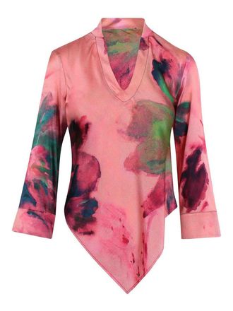 KITAGI Asymmetric hem shirt