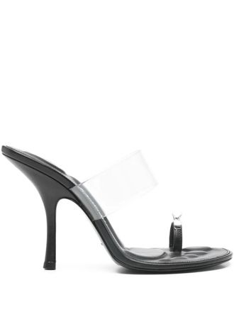 Alexander Wang Bianca clear band heeled pumps - Wit