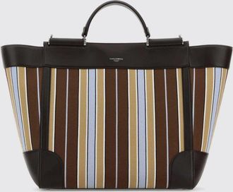 Dolce & Gabbana Borsa a mano Sicily in Tessuto jacquard a righe Dolce & Gabbana