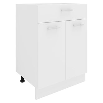 ebuy24 Gabinete De Cocina Vcm Dimensiones Aprox. Al. 82 X An. 60 X. T. 46 Cm Gabinete Inferior Con Caj&oacute;n Muebles De Cocina - Esilo (blanco)