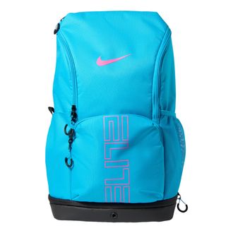 Nike 32L Varsity Elite Backpack Light Current Blue Black Laser Fuchsia HM9965-418