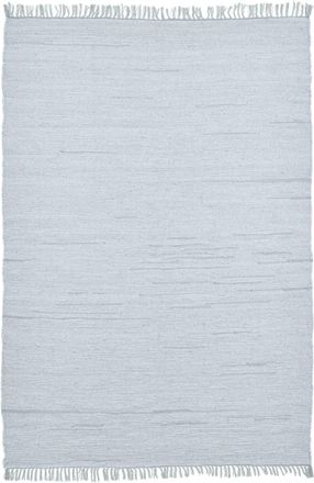 THEKO Alfombra reversible de algodón tejida a mano - gris - 160x230 cm