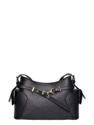 Roberta M Zwart Rundleer Tas