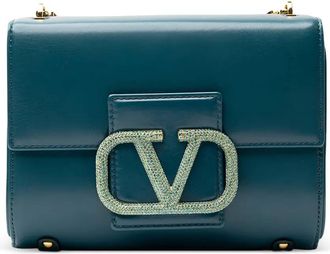 Valentino Garavani Borsa a spalla in pelle - Blu