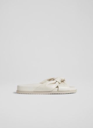 L.k. Bennett Womens Valencia Flat Sandals,Ecru - Cream - Size UK 7