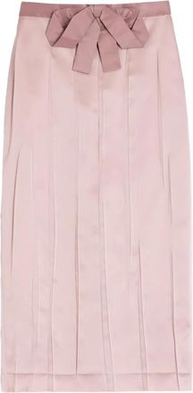 Valentino Garavani Gonna midi con fiocco - Rosa