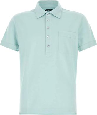 Tom Ford Polo con bottoni - Blu