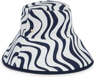 Kate Spade New York cabana wave bucket hat in Cream/Navy 156 at Nordstrom Rack