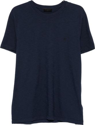 Dondup T-Shirt In Blue Cotton With Logo