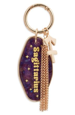 Chelsea28 Horoscope Bag Charm in Sagittarius- Gold Multi at Nordstrom